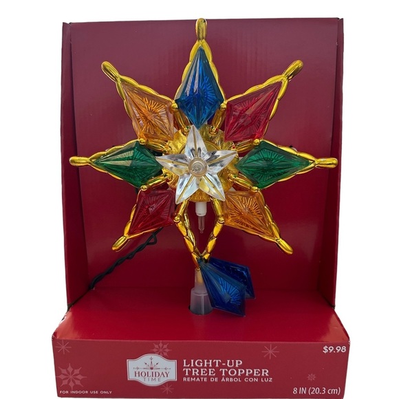 Light-Up TreeTopper Size 8” BNWT - Picture 1 of 2